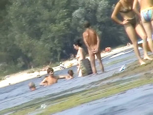 Hot Mature Women Filmed By A Voyeur On The Nudist Beach