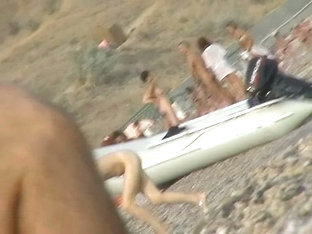 Naked Amateur Staying In Water On Beach Voyeur Hunter