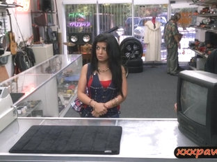 Sexy Cuban Chick Nailed In The Pawnshop For Money And Her Tv
