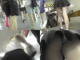 Upskirt Footage Of G-string Of A Girl In Mini Skirt