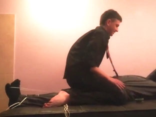 Extremely ticklish guy in shirt