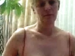 Mature Blonde Wife With Big Tits Sucks Cock On Webcam