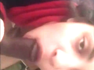 Devil eyes sucks semi till hard