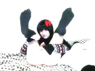 Shemale Doll Shoving A Spoon Up Her Butthole And Blowing Herself