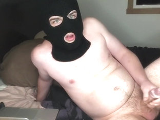 Filled Condom, Cumslut Drinks from Used Rubber on Cam! CEI for Straight Guy