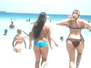 Wide Sexy Hips Big Asses On Beach 2014