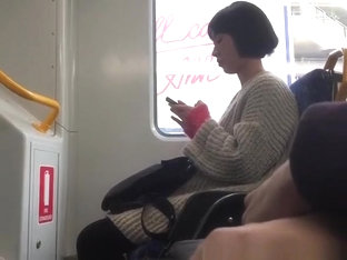 Guy Masturbates In Train