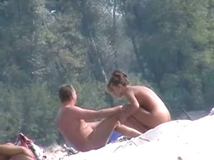 Married Couple Are Teasing Each Other On The Beach Video