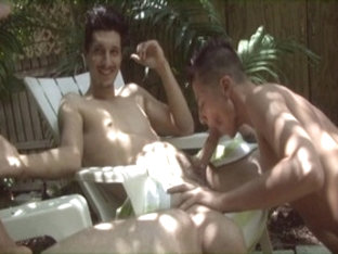 Horny male pornstars Jared King and Blake Carnage in crazy twinks, blowjob gay sex clip