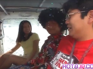 Ran Asakawa tries dick in the pussy while on the - More at hotajp.com