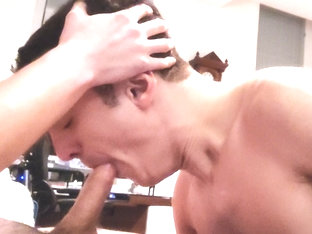 hungry cumslut swallows a load after getting face fucked