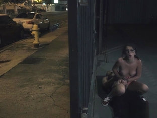 Petite spex teen sucks and rides dick