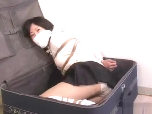 Girl Bound And Gagged In Suitcase