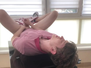 Daily Cum Shedule & Hot Boy Masturbate while Lying on the Table! / BIG DICK