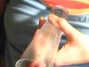 Dirty Bitch Enjoys A Glass Full Of Cum In This Homemade Porn Vid