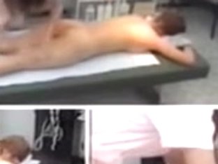 Curvy Japanese bimbo caught in spy cam erotic massage video