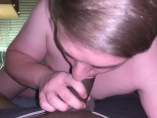 Cute college teen blows BBC