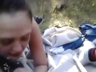 Amateur outdoor blowjob.