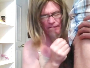 mature sissy maid sucks off a gentleman caller