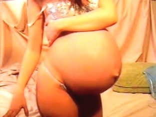 My Huge Preggo Belly On A Webcam