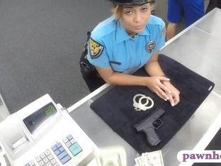 Big ass police officer boned by pawn keeper at the pawnshop