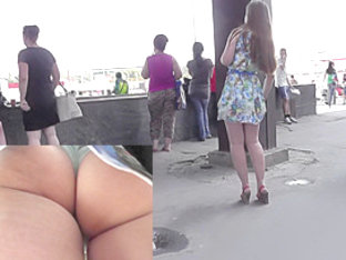 Appetizing Ass Of The Amateur Gal In The Public Upskirt