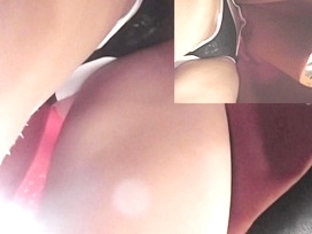 Great Upskirt Closeup With Lace Panty