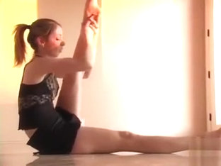 Flexible Ballerina Shows Off Her Moves And Her Panties