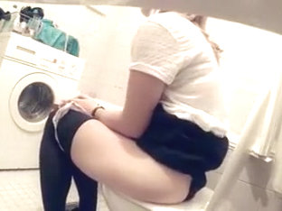 Girls Pissing Filmed On Hidden Camera In Bathroom