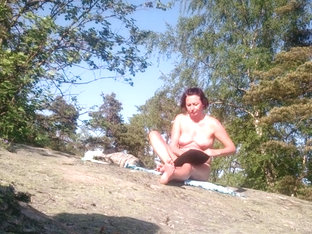 Russian Nudist Woman Gets Spied On At The Beach