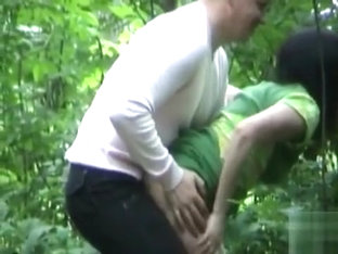 Drunken Friends Have A Quick Doggystyle Coitus In The Woods