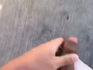 Jerking Off On A Bridge In The Morning, Extemely Risky!