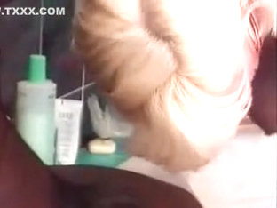 Horny homemade Blonde, Interracial sex video
