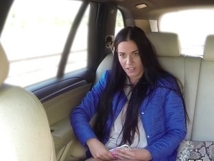 Sex Tape With Fake Taxi Driver Fucks Gal POV In Public