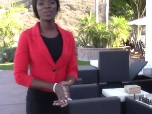 Home buyer bones crazy hot black real estate agent