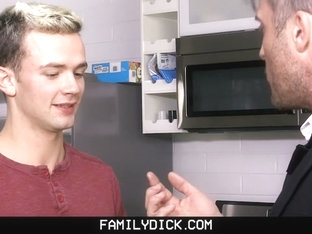 FamilyDick - Horny Boy Gets Fucked By StepDad After Caught Jerking Off