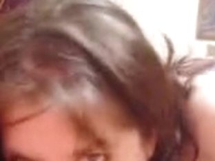 housewife blowing off