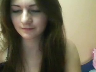 So Sexy Brunette Girlfriend Make A Great Webcam Strip Fun Video