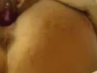 Busty big-boobed blonde got occupied playing with her dildo