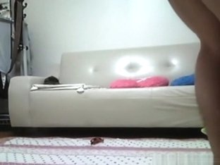 Asian Couple Makes A Sextape On The Living Room Floor