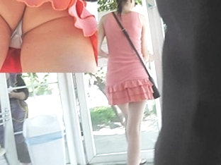 Sassy Coral Summer Suit Upskirt Movie