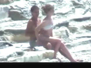 Teen lovers couple on beach