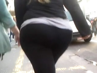 Big Butt Chubby Girl Public Walking
