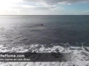 Nude French Wife Having Fun Outdoor At The Sea