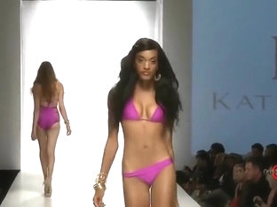 Stunning swimsuit models walk the runway