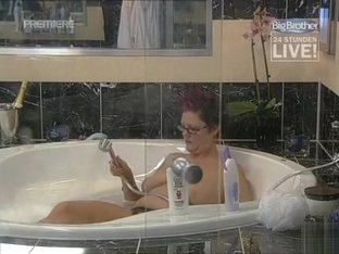 Curvy Big Brother Contestant Bathes Topless