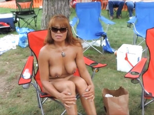 Pierced Mature Nudists Show Everything Off At The Resort