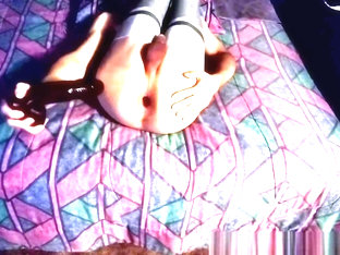 Moaning with big dildo and cum up my ass