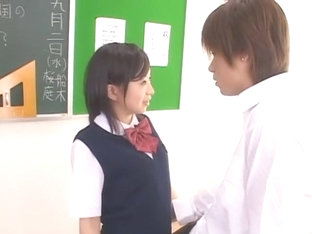 Exotic Japanese chick Hazuki Okita in Hottest Stockings, Cunnilingus JAV movie