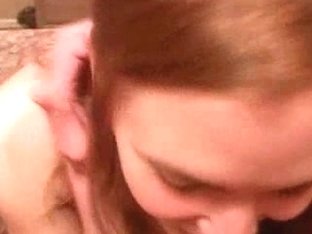 Redhead Chick Blows A Dude